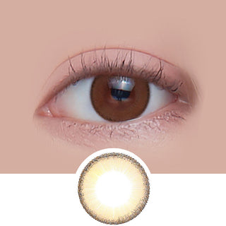 LensMe Akma Holoris Ginger Brown (30pk) Colored Contacts Circle Lenses - EyeCandys