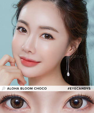 LensMe Aloha Bloom Choco Colored Contacts Circle Lenses - EyeCandys