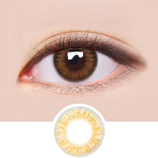 LensMe Ginfizz Brown colored contacts circle lenses - EyeCandy's