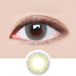 LensMe Ginfizz Cover Warm Grey colored contacts circle lenses - EyeCandy's