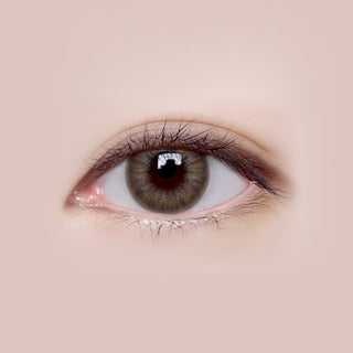 LensMe Louis Shine Almond Cream Colored Contacts Circle Lenses - EyeCandys