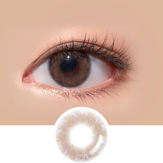 LensMe Make Look Dearble Brown colored contacts circle lenses - EyeCandy's