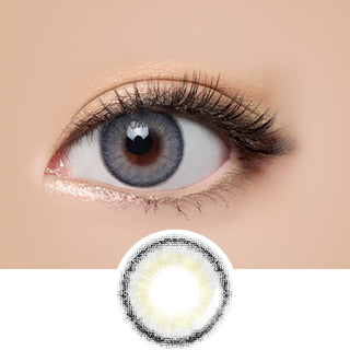 LensMe Makeover Europe Queen Grey (4pk) Colored Contacts Circle Lenses - EyeCandys
