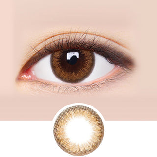 LensMe Melting Brown (20pk) Colored Contacts Circle Lenses - EyeCandys