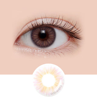 LensMe Real Fit Pink Colored Contacts Circle Lenses - EyeCandys