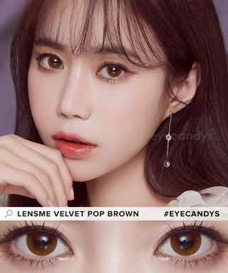 LensMe Velvet Pop Brown Colored Contacts Circle Lenses - EyeCandys