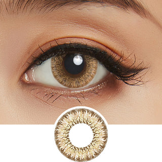 Lilmoon Monthly Cream Nuts Brown (Prescription) Color Contact Lens for Dark Eyes - Eyecandys