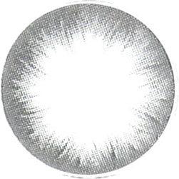 Design of the Lupin Grey circle contact lens on a white background