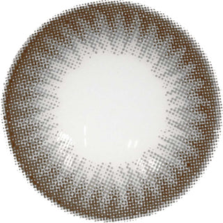 Melbourne Grey realistic big eye circle contact lenses, showing the detailed radial design, on a white background.