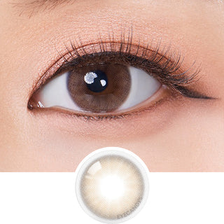 Olola Mellows Cotton Brown (KR) Natural Color Contact Lens for Dark Eyes - EyeCandys