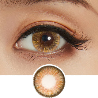 NEO Clover 4 Tone Brown (KR) Natural Color Contact Lens for Dark Eyes - EyeCandys