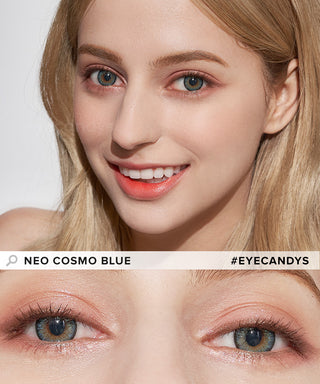 NEO Cosmo Blue (KR) Colored Contacts Circle Lenses - EyeCandys
