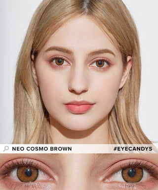 NEO Cosmo Brown (KR) Colored Contacts Circle Lenses - EyeCandys