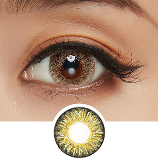 Pink Label Nouveau Large Hazel Colored Contacts Circle Lenses - EyeCandys