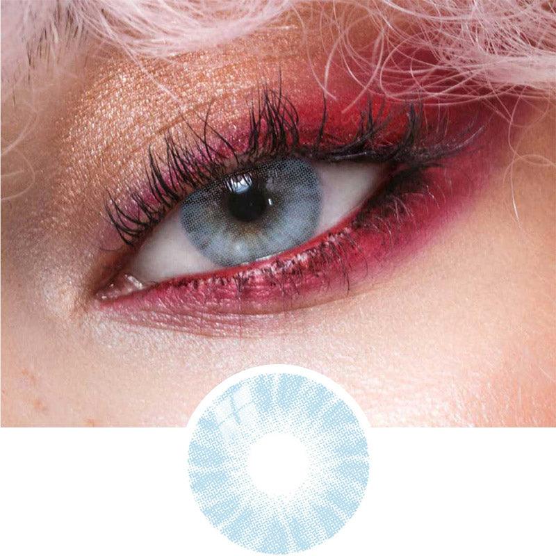 Sky Blue Contact Lenses, Best Blue Eye Lens, Natural Contacts