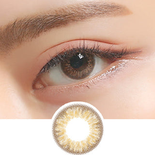 Clalen Iris M Rachel Brown Colored Contacts Circle Lenses - EyeCandys