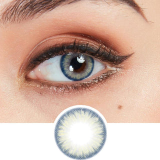 Lumine Renaissance Grey Color Contact Lens for Dark Eyes - Eyecandys