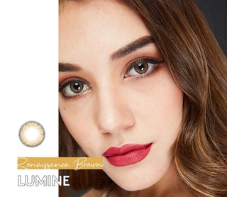 Lumine Renaissance Brown Color Contact Lens for Dark Eyes - Eyecandys
