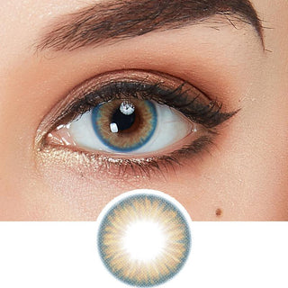 Lumine Renaissance Hazel Color Contact Lens for Dark Eyes - Eyecandys