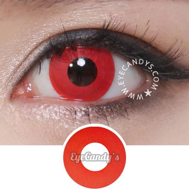 Uretfærdig Vært for udskiftelig Buy GEO Animation Blood Red Halloween Contact Lenses | EyeCandys