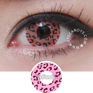 GEO Animation Pink Leopard Color Contact Lens - EyeCandys