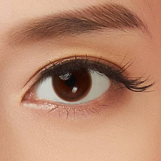 Pink Label Obsession Khaki Green Natural Color Contact Lens for Dark Eyes - EyeCandys