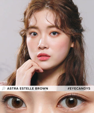 Clalen Astra Estelle Brown (30pk) Color Contact Lens - EyeCandys