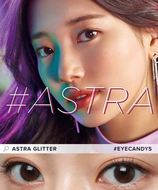 Clalen Astra Glitter (Clear) colored contacts circle lenses - EyeCandy's