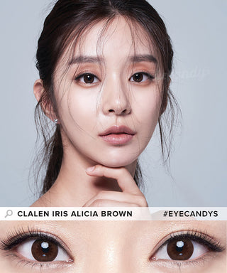 Clalen Iris Alicia Brown (Toric) (30pk) Color Contacts for Astigmatism - EyeCandys