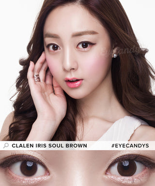Clalen Iris Soul Brown Colored Contacts Circle Lenses - EyeCandys