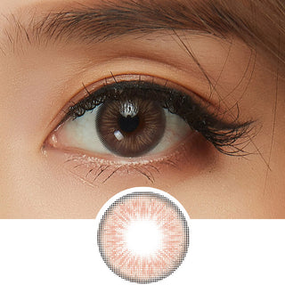 EyeCandys Radiance Hazel Natural Color Contact Lens for Dark Eyes - EyeCandys