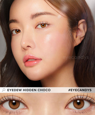LensMe Eyedew Hidden Choco Colored Contacts Circle Lenses - EyeCandys