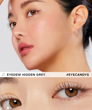 LensMe Eyedew Hidden Grey Colored Contacts Circle Lenses - EyeCandys
