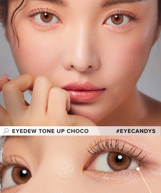 LensMe Eyedew Tone Up Choco Colored Contacts Circle Lenses - EyeCandys