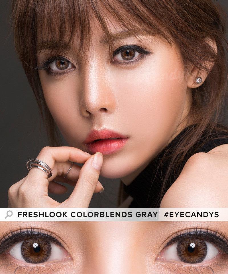 freshlook green contacts on brown eyes