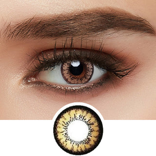 GEO Angel Brown Color Contact Lens - EyeCandys