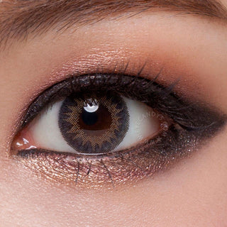 GEO Tri-Color Grey Color Contact Lens for Dark Eyes - Eyecandys
