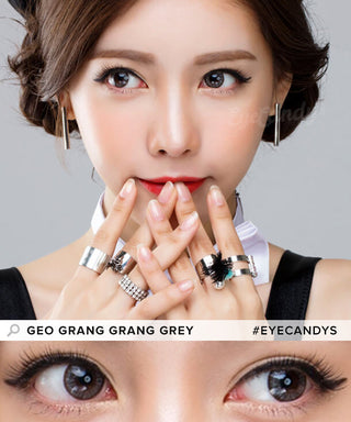 GEO Grang Grang Grey Color Contact Lens - EyeCandys