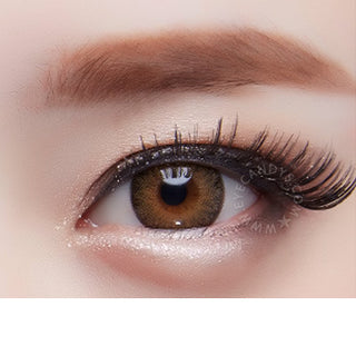 GEO Eyescream Vanilla Brown Color Contact Lens for Dark Eyes - Eyecandys