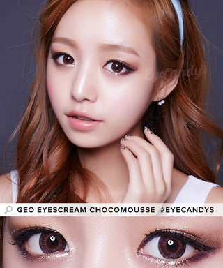 GEO Eyescream Chocomousse Color Contact Lens for Dark Eyes - Eyecandys