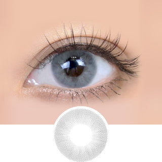 EyeCandys Glossy Vista Silver Color Contact Lens - EyeCandys