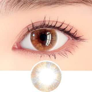 i-DOL Arsha Sweet Brown Natural Color Contact Lens for Dark Eyes - EyeCandys