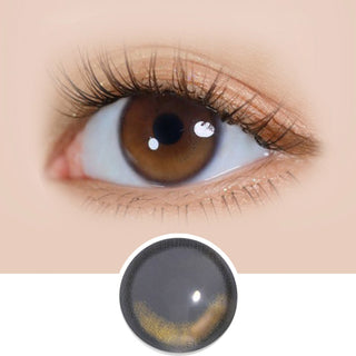 i-DOL Yurial Serum Brown Colored Contacts Circle Lenses - EyeCandys