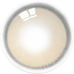 Design of the i-DOL Yurial Water Brown 1-Day (10pk) coloured contact lens from Eyecandys on a white background, showing the dotted patterns meant to mimic those of the human iris.