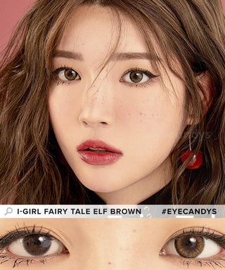 i-Girl Fairy Tale Elf Brown Colored Contacts Circle Lenses - EyeCandys
