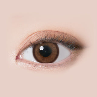 i-Sha Molton Amber Brown Colored Contacts Circle Lenses - EyeCandys