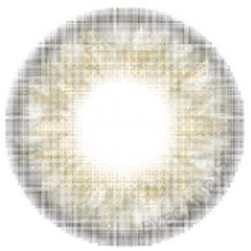 Design of the i-Sha Twenty Wish Hope Grey coloured contact lens from Eyecandys on a white background, showing the dotted patterns meant to mimic those of the human iris.
