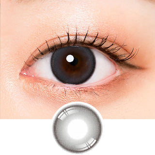 i-Sha Oriana Mune Grey Colored Contacts Circle Lenses - EyeCandys