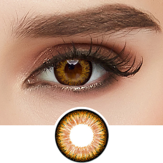 GEO Starmish Brown Color Contact Lens - EyeCandys