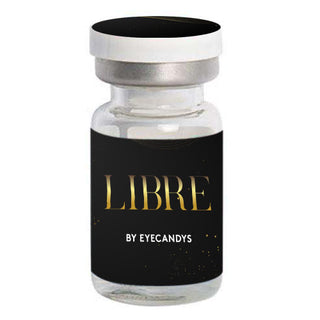 Glass vial packaging of the Libre colour contact lenses